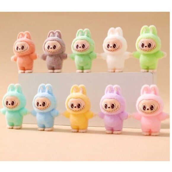 10-Piece Mini Bunny Costume Figures | Cake Toppers & Party Decorations - Picture 3 of 3
